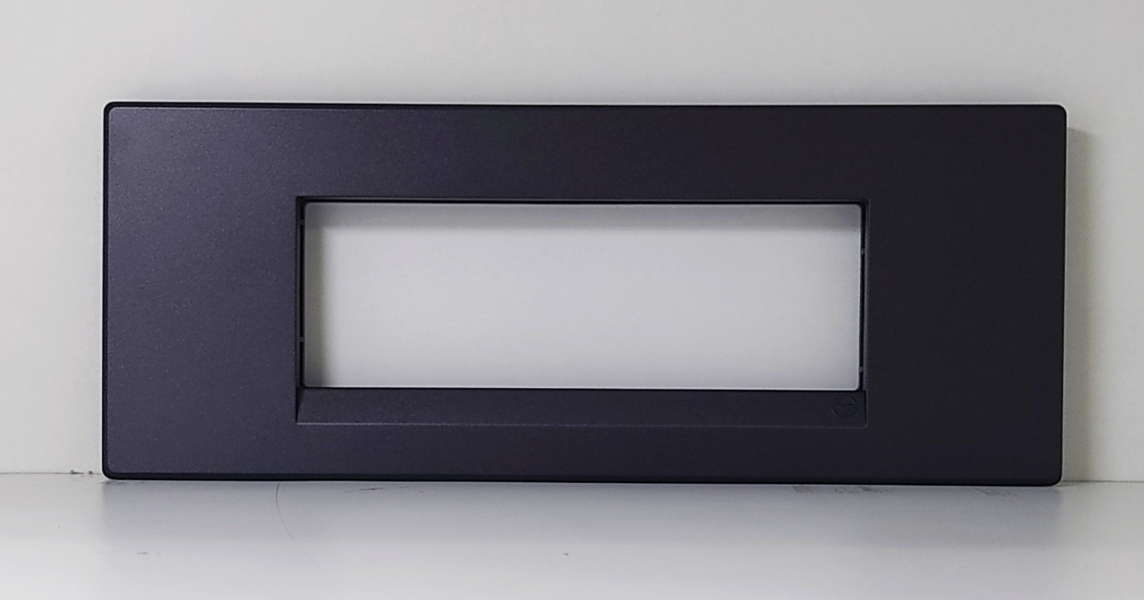 L&T Englaze Mountain Grey 6 Module PVC Cover Plate with Grid Frame ...