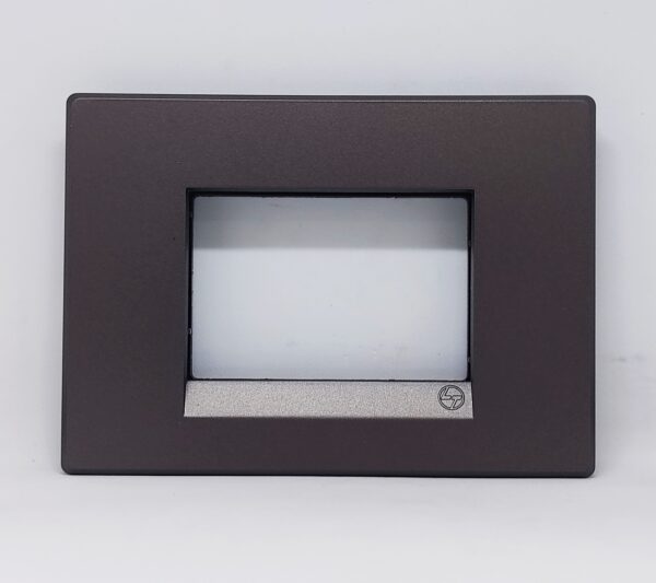 L&T/LK Englaze Champagne Gold 3 Module PVC Cover Plate with Grid Frame ...