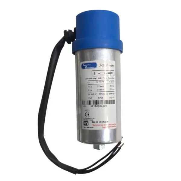 Capacitorr L&T/LK Capacitor Heavy Duty Cylindrical 10KVR 440V 3Ph (LTCCH310B2 ...