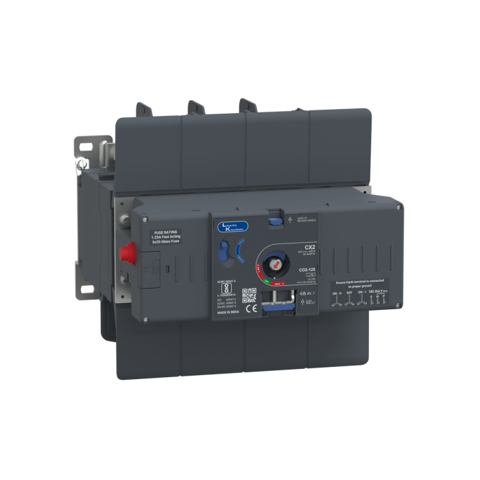 L&T/LK CO2-125 Motorised Changeover 125A 4P 240V Open Execution