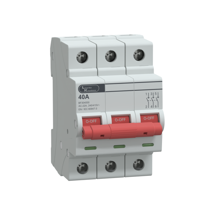L&T/LK Exora Isolator 3 Pole 40Amp 10kA (BF304000)