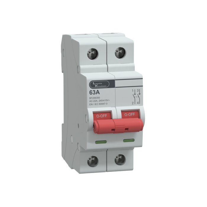 L&T/LK Exora Isolator 2 Pole 63Amp 10kA (BF206300)