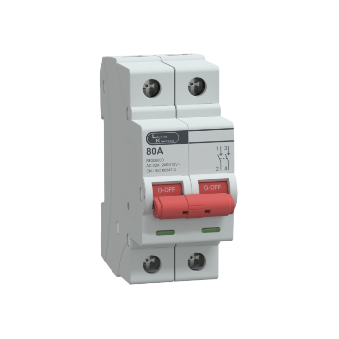 L&T/LK Exora Isolator 2 Pole 80Amp 10kA (BF208000)
